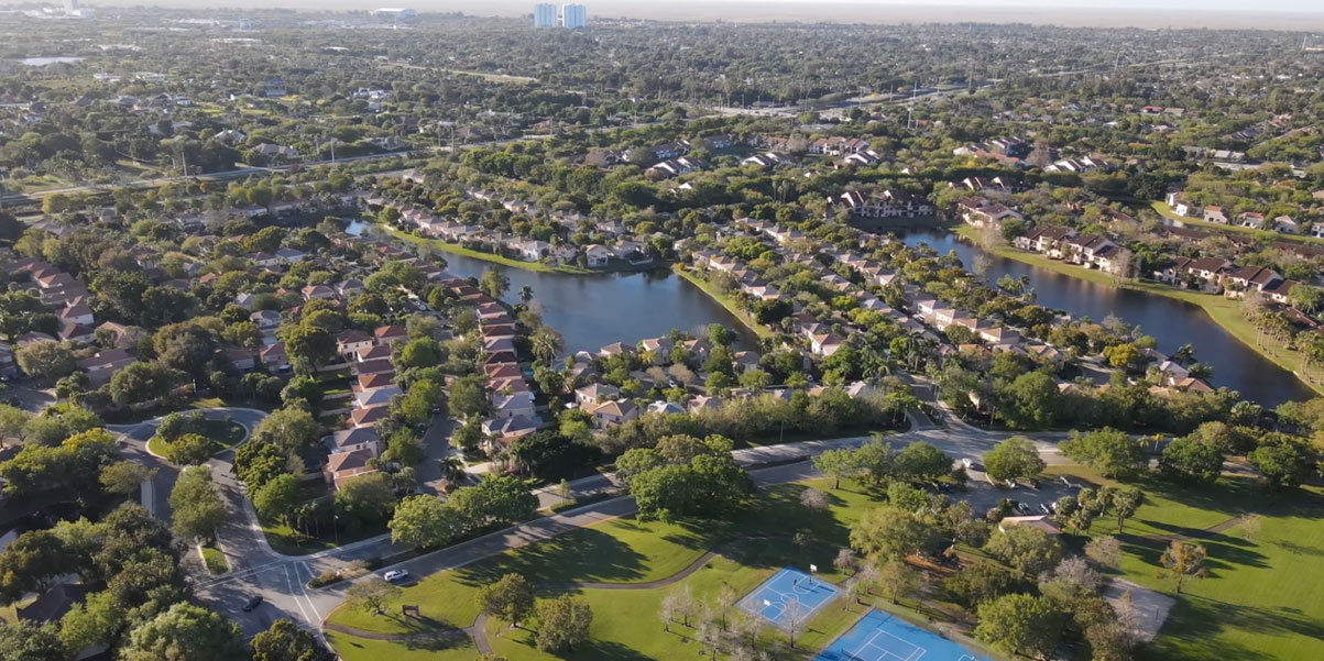 Fountainspring IV City of Plantation Drone Image